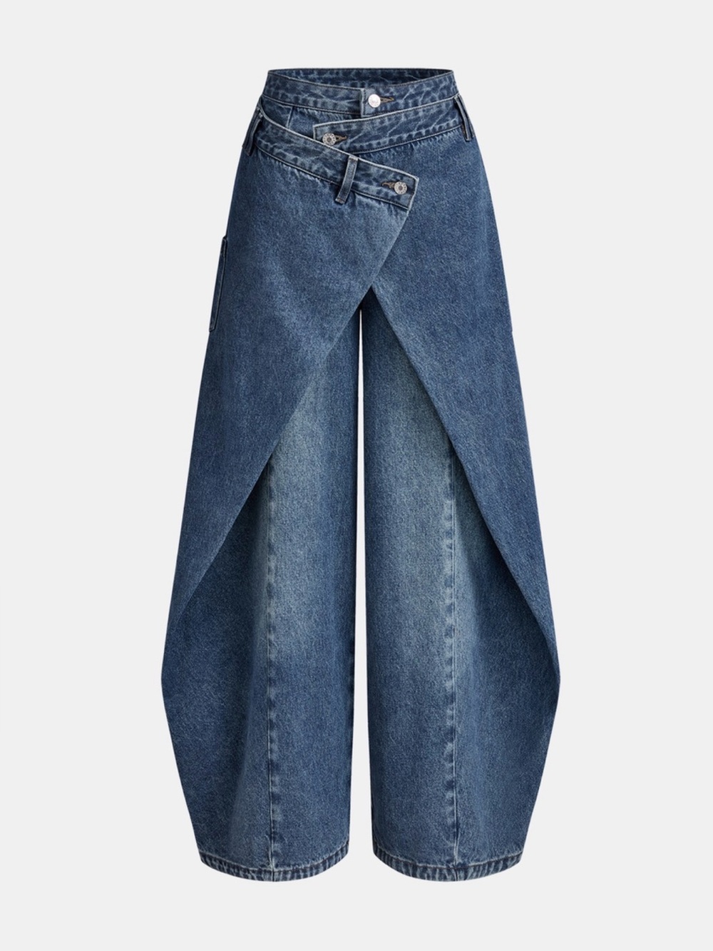 Commense cross from wide leg jeans